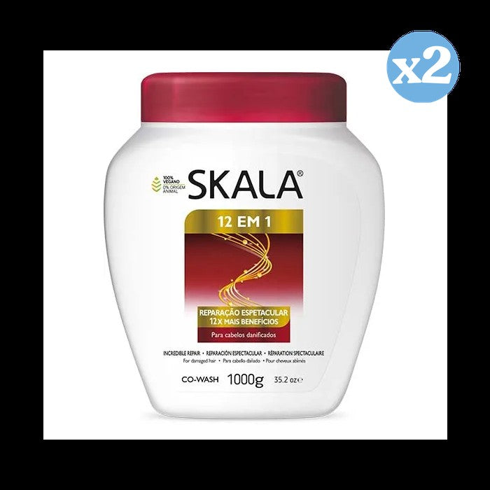 Pack 2x - Crème revitalisante 12 en 1 1000Ml - Skala - 1