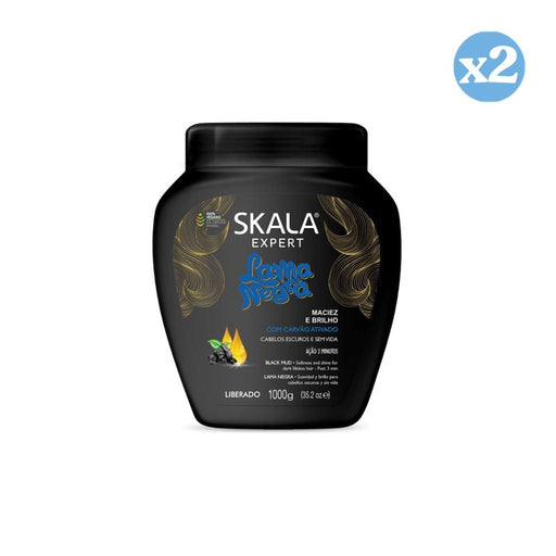 Pack 2x - Crème Revitalisante Boue Noire 1000 ml - Skala - 1