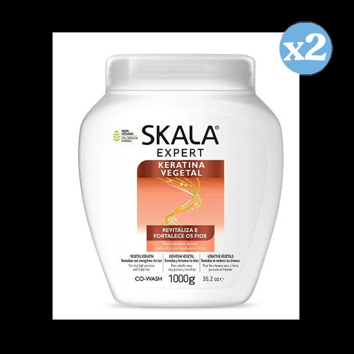Lot de 2 - Crème revitalisante à la kératine végétale 1000ml - Skala - 1