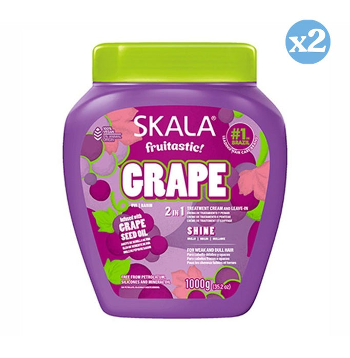 Pack 2x - CRÈME CONDITIONNANTE UVA FRUTASTICA 1000ML 2EN1 - Skala - 1
