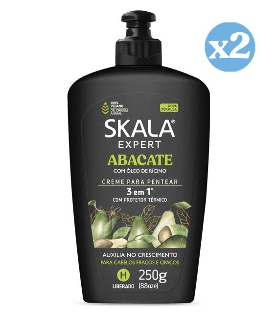 Pack 2x - CRÈME COIFFANTE BOMBE VITAMINES AVOCAT 250GR - Skala - 1
