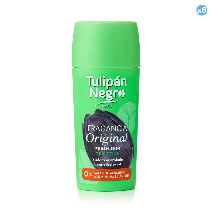 Lot de 6 - TULIPAN NEGRO ORIGINAL bâton de déodorant 75 ml - Tulipan Negro - 1