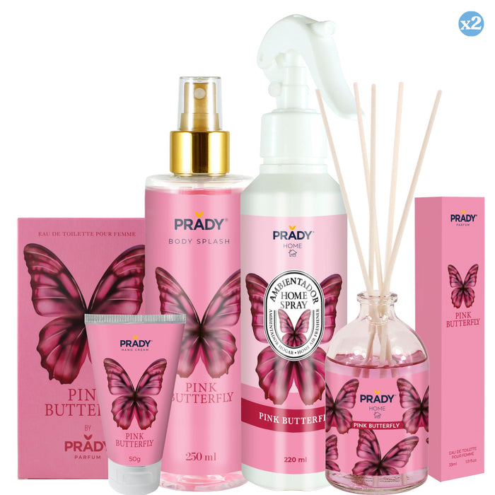 Pack 2x - Pack Papillon Rose - Prady - 1