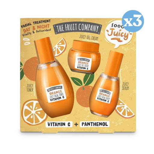 Pack 3x - Ensemble de soins du visage à l'orange - The Fruit Company - 1