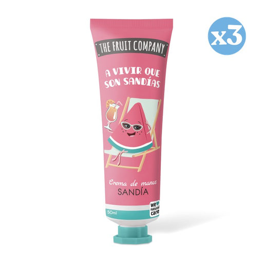 Pack 3x - 20% de réduction ! Crème pour les mains à la pastèque 50 ml - The Fruit Company - 1