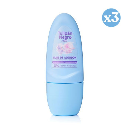 Pack 3x - Déodorant Roll-on Nuage de Coton 50 ml - Tulipan Negro - 1