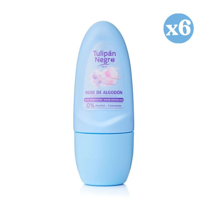 Pack 6x - Déodorant Roll-on Nuage de Coton 50 ml - Tulipan Negro - 1