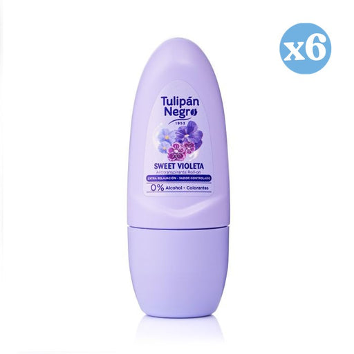 Pack 6x - Déodorant Roll on Sweet Violette 50 ml - Tulipan Negro - 1