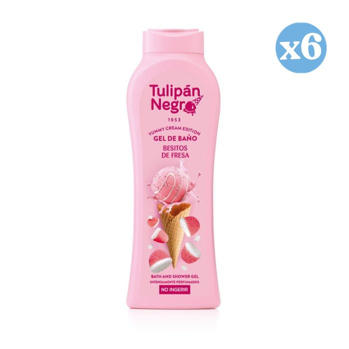 Pack 6x - Gel Bisous de Fraise 650 ml - Tulipan Negro - 1
