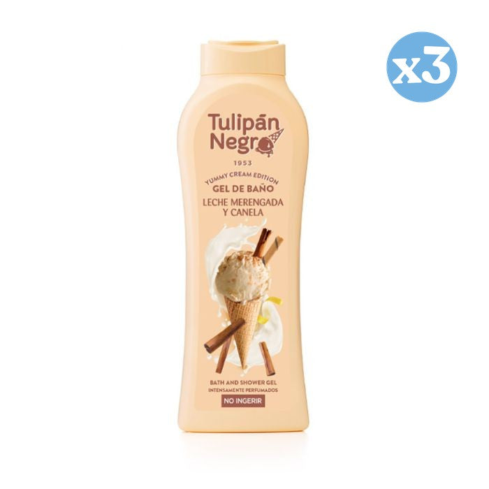 Pack 3x - Gel Lait Meringue et Cannelle 650 ml - Tulipan Negro - 1