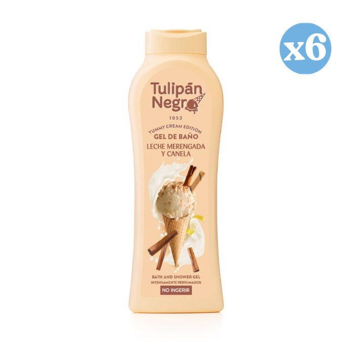 Pack 6x - Gel Lait Meringué et Cannelle 650 ml - Tulipan Negro - 1