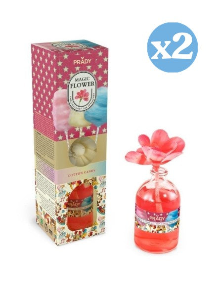 Pack 2x - MAGIC FLOWER DÉSODORISANT COTTON CANDY 100ML PRADY - Prady - 1