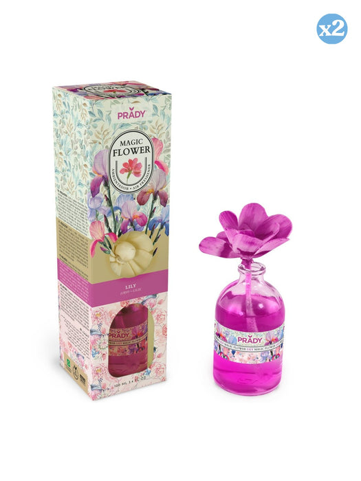Pack 2x - MAGIC FLOWER AMBIENTADOR LILY 100ML PRADY - Prady - 1