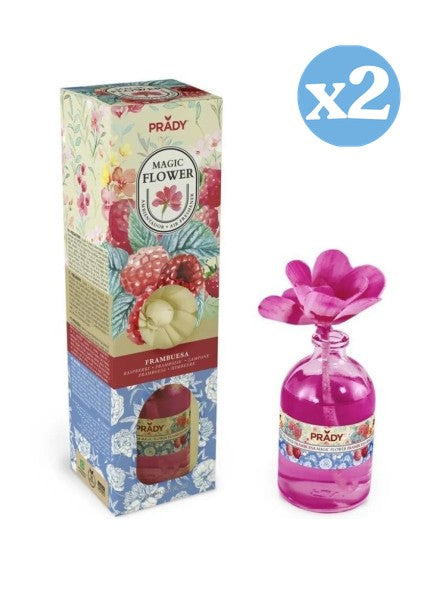 Pack 2x - MAGIC FLOWER AMBIANCEUR FRAMBOISE 100ML PRADY - Prady - 1
