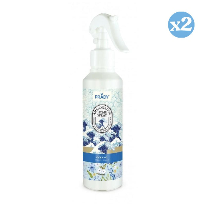 Pack 2x - SPRAY D'AMBIANCE OCÉANIQUE 220ML - Prady - 1