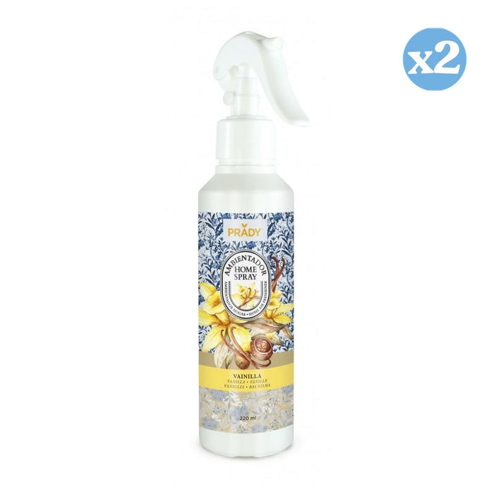 Lot de 2 - VAPORISATEUR D'AMBIANCE VANILLE 220ML - Prady - 1