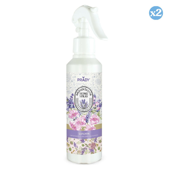 Pack 2x - SPRAY D'AMBIANCE LAVANDE 220ML - Prady - 1