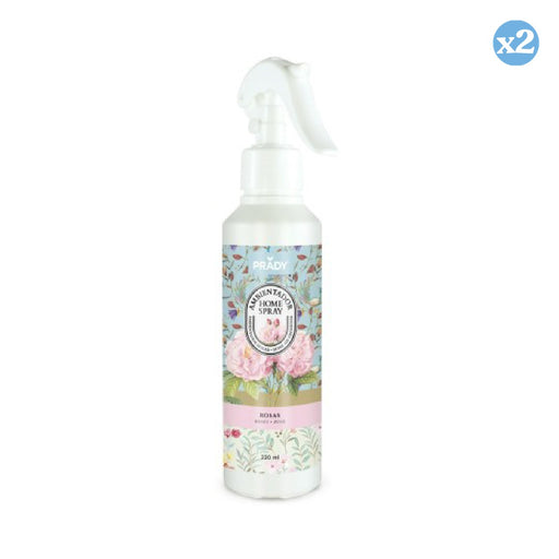 Pack 2x - VAPORISATEUR D'AMBIANCE SPRAY MAISONS ROSES 220ML - Prady - 1