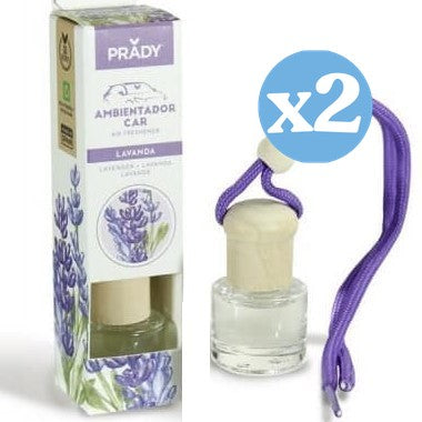 Lot de 2 - PARFUM DE VOITURE LAVANDE PRADY 6ML - Prady - 1