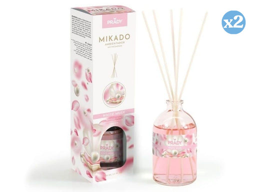 Pack 2x - MIKADO PARFUM D'AMBIANCE WHITE MUSK 100ML - Prady - 1