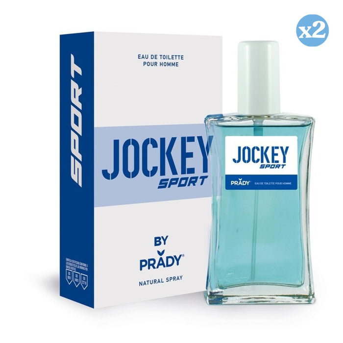 Pack 2x - PARFUM JOCKEY SPORT HOMME (BLEU ET BLANC) - Prady - 1