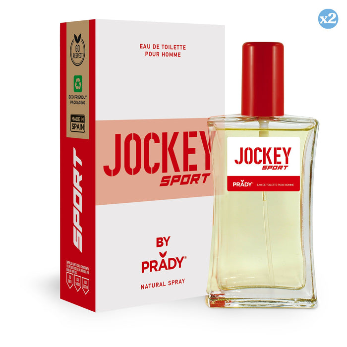 Pack 2x - PARFUM JOCKEY SPORT HOMME (ROUGE ET BLANC) - Prady - 1