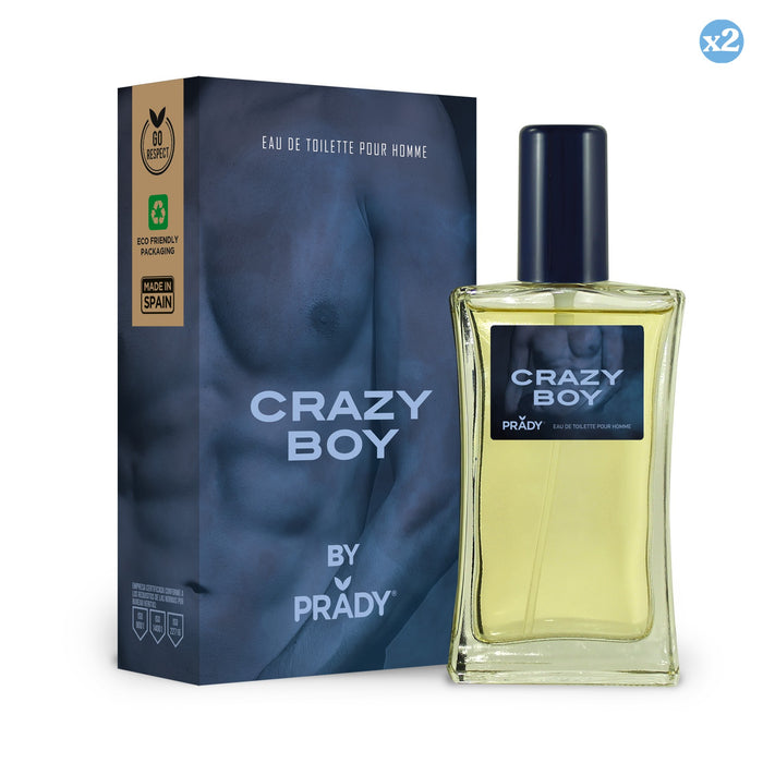 Pack 2x - EAU DE TOILETTE CRAZY BOY HOMME - Prady - 1