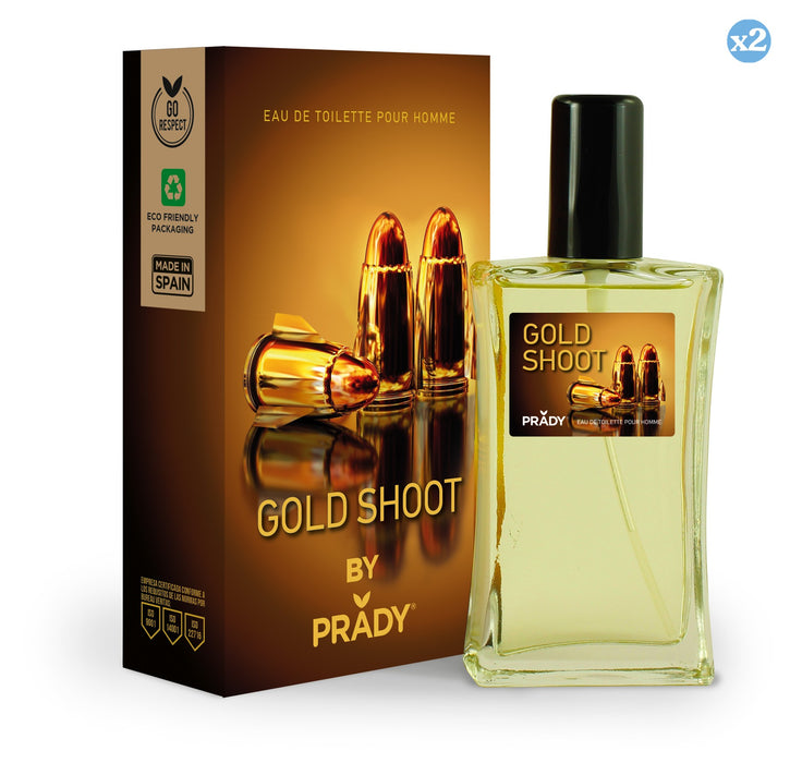 Pack 2x - PARFUM GOLD SHOOT HOMME - Prady - 1