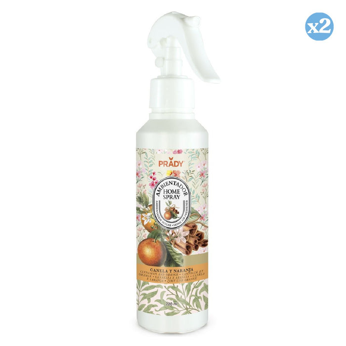 Pack 2x - Vapo diffuseur d'ambiance cannelle et orange 220ml - Prady - 1