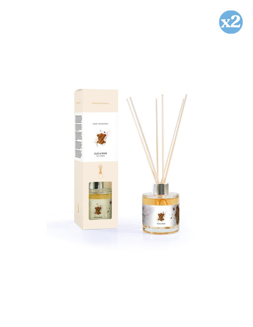 Pack 2x - MIKADO PARFUM D'AMBIANCE PREMIUM TRUE LEATHER 130ML - Prady - 1
