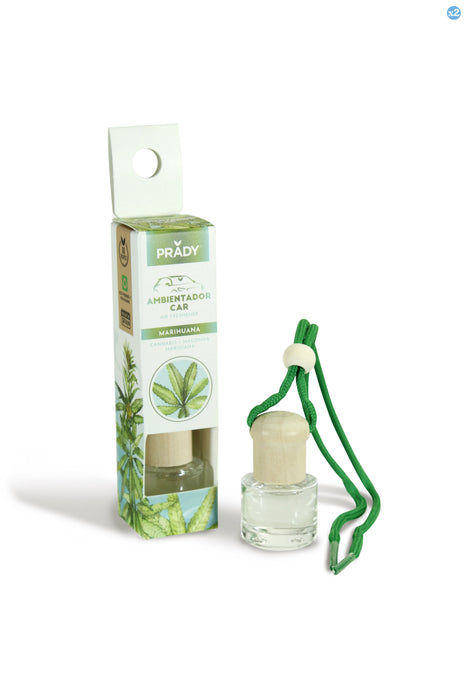 Pack 2x - DÉSODORISANT VOITURE MARIJUANA PRADY 6ML - Prady - 1