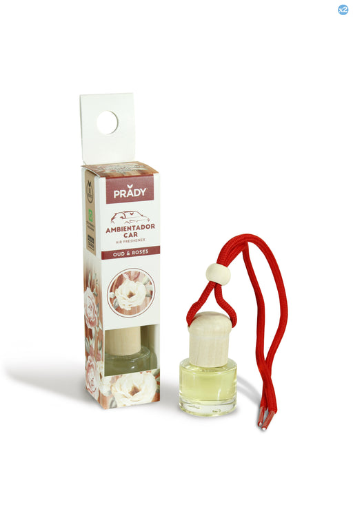 Pack 2x - DÉSODORISANT VOITURE OUD & ROSE PRADY 6ML - Prady - 1