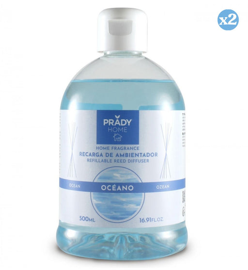 Pack 2x - Recharge de Diffuseur d'Ambiance Mikado Océan - 500ml - Prady - Prady - 1