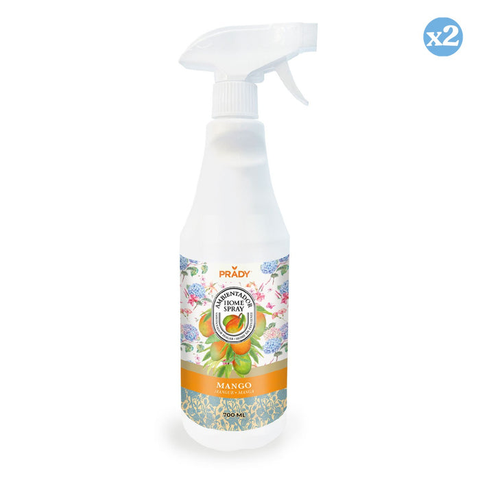Pack 2x - VAPORISATEUR D'AMBIANCE HOME SPRAY MANGO 700 ML - Prady - 1