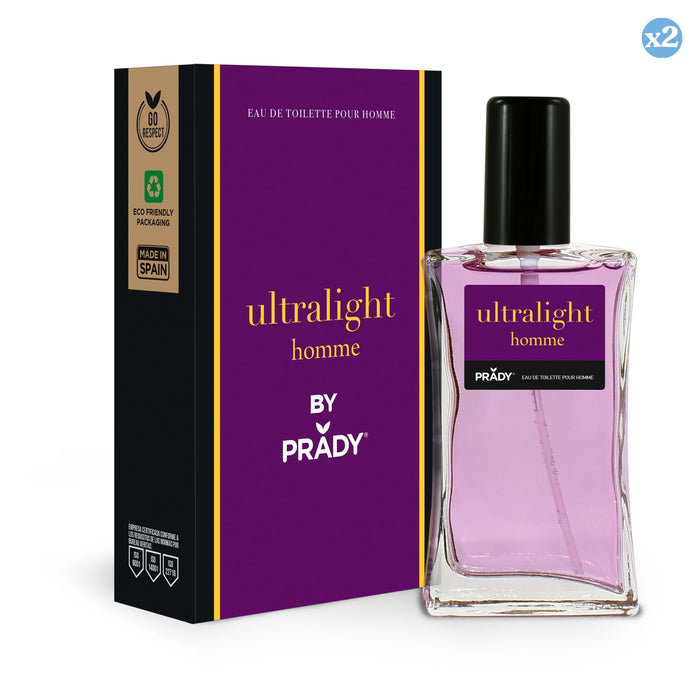 Lot de 2 - EAU DE TOILETTE ULTRALIGHT HOMME - Prady - 1