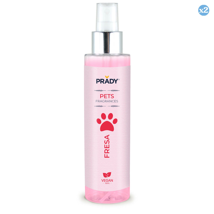 Pack 2x - PARFUM ANIMAL DE COMPAGNIE FRAISE 150ML - Prady - 1