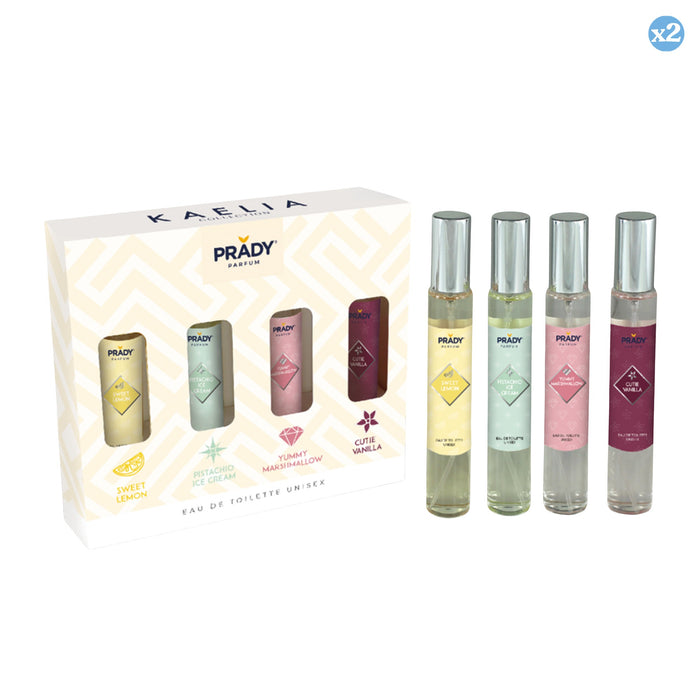 Pack 2x - Ensemble Kaelia Collection - Sweet Lemon, Pistache Ice Cream, Yummy Marsmallow Et Cutie Vanilla - 132ml - Prady - Prady - 1