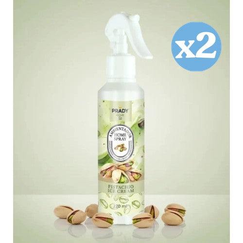 Pack 2x - DÉSODORISANT HOME SPRAY PISTACHE GLACE 220ML - Prady - 1