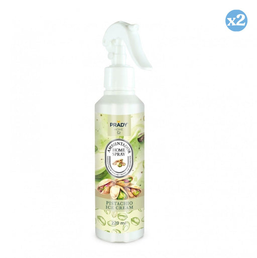 Pack 2x - DÉSODORISANT HOME SPRAY PISTACHE GLACE 220ML - Prady - 2