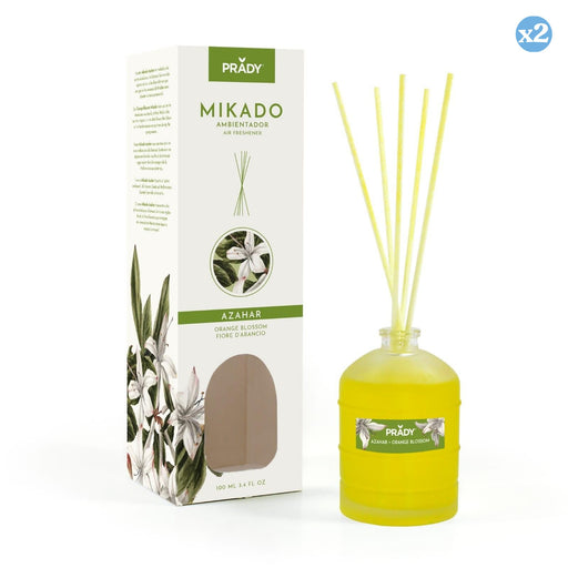 Lot de 2 - MIKADO FLEUR D'ORANGER 100 ML - Prady - 1