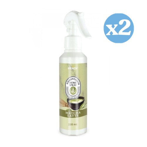 Pack 2x - DÉSODORISANT HOME SPRAY MATCHA LATTE 220ML - Prady - 1