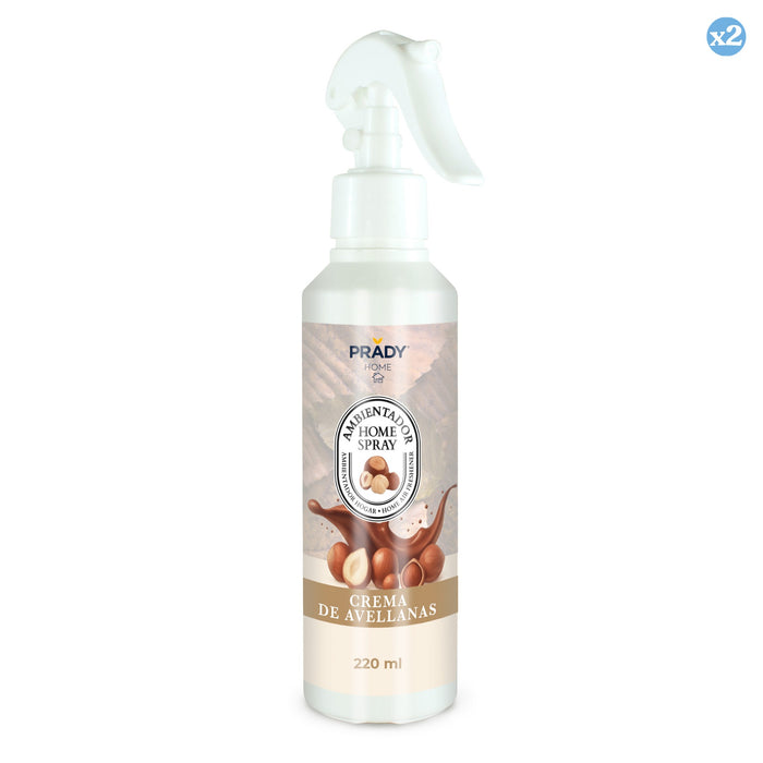 Pack 2x - AMB. HOME SPRAY CRÈME DE NOISETTES 220 ML - Prady - 1