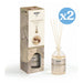 Pack 2x - Diffuseur d'ambiance MIKADO CRÈME NOISETTE 100ML - Prady - 1
