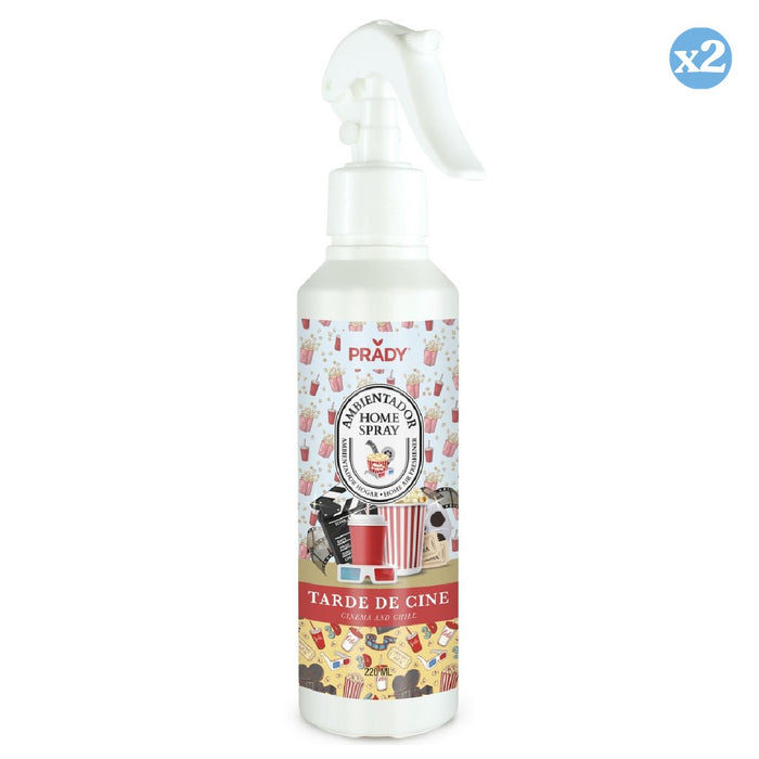 Pack 2x - SPRAY D'AMBIANCE TARDE DE CINÉMA 220 ML - Prady - 1