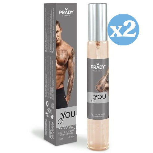 Coffret 2x - EAU DE TOILETTE 33ML YOU - Prady - 1