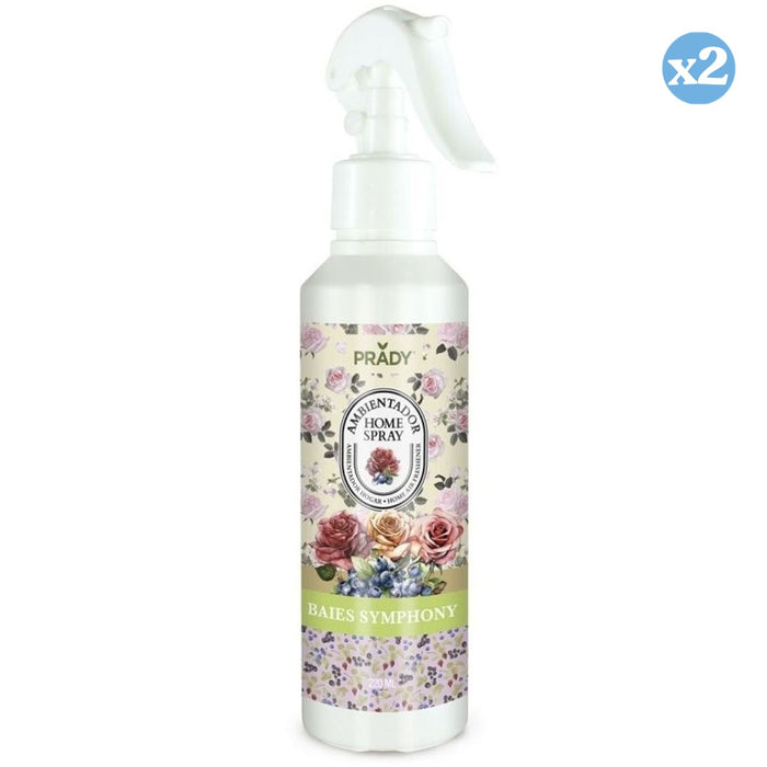 Pack 2x - DÉSODORISANT HOME SPRAY BAIES SINPHONY 220 ML - Prady - 1