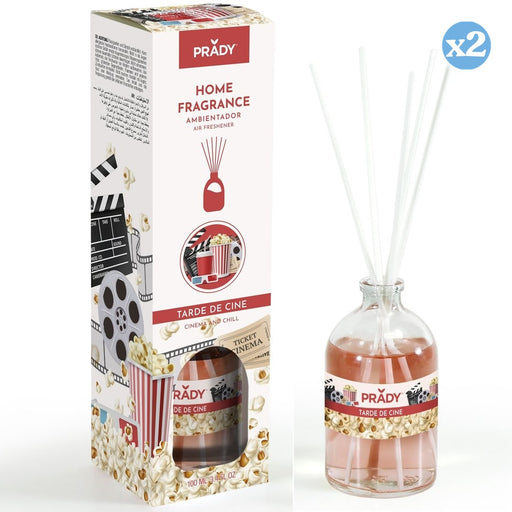 Pack 2x - MIKADO PARFUM D'AMBIANCE SOIRÉE CINÉMA 100ML - Prady - 1