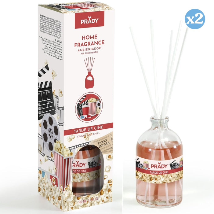 Pack 2x - MIKADO PARFUM D'AMBIANCE SOIRÉE CINÉMA 100ML - Prady - 1
