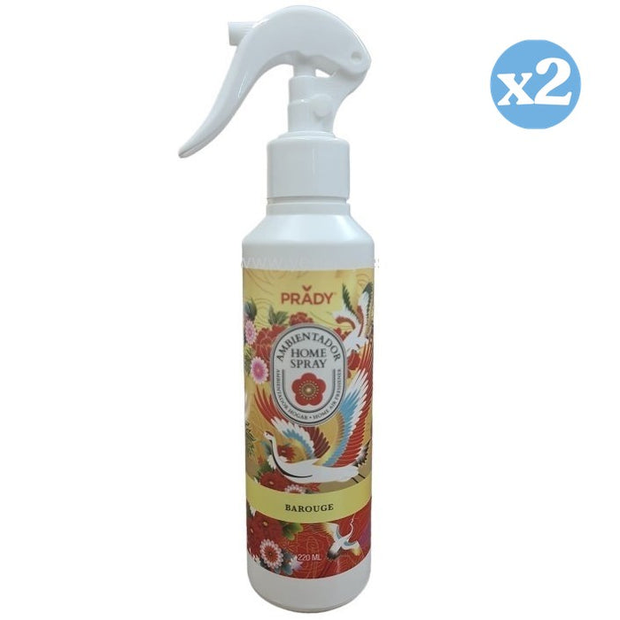 Pack 2x - DÉSODORISANT HOME SPRAY BAROUGE 220 ML - Prady - 1