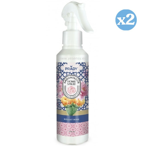 Pack 2x - DÉSODORISANT SPRAY D'INTÉRIEUR KELAAT ROSE 220 ML - Prady - 1